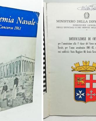 ACCADEMIA NAVALE Concorso 1961