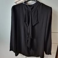 Camicia nuova nera 100% viscosa tg S