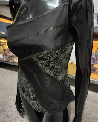 Top monospalla made in Italy Sake' tg 42 ricamato