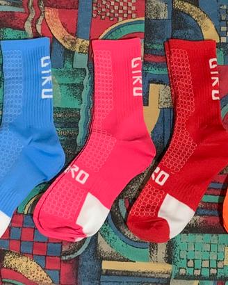 Giro calzini ciclismo mtb x8 multicolore tg 39-45