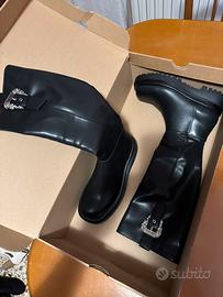 STIVALI VERSACE JEANS COUTURE NERO