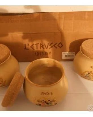 Tris contenitori nuovi cucina "L'Etrusco"