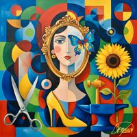 Quadro Moderno Astratto - 60x60