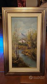 Quadro paesaggio fiume