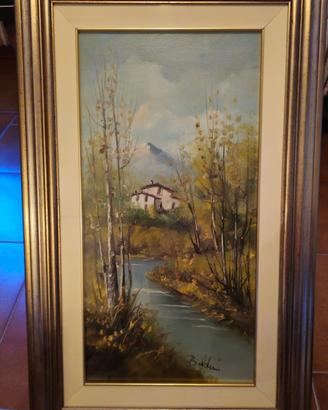 Quadro paesaggio fiume