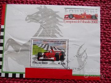 Francobollo Ferrari Campione del mondo 2000