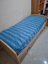 letto cameretta con secondo letto estraibile 