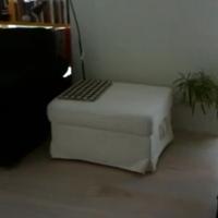 Poggiapiedi Ektorp bianco