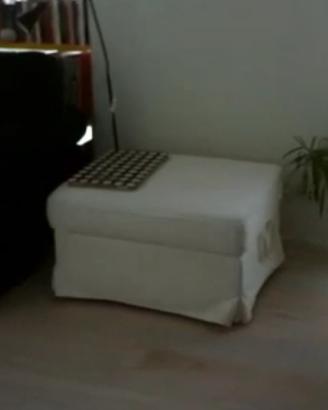 Poggiapiedi Ektorp bianco