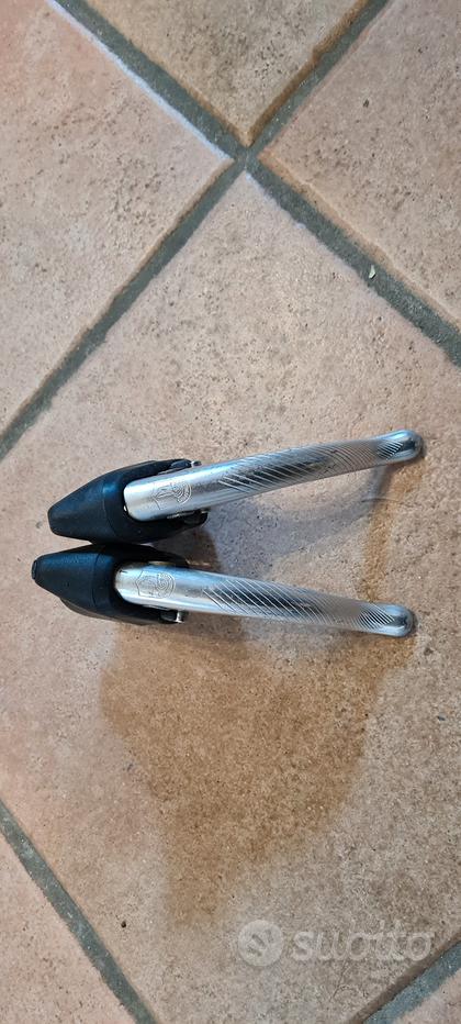 Set Leve Freno Bici Da Strada Vintage - Alluminio 22.2 Mm - Argento - Universale
