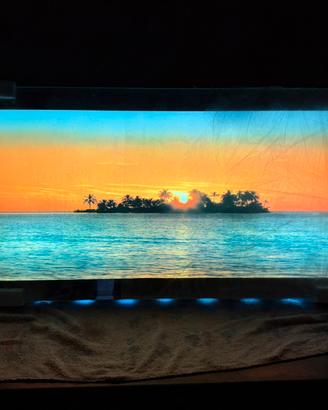Quadro retroilluminato – Tramonto tropicale