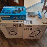 Casse studio Yamaha HS8 + stand & dac-amp