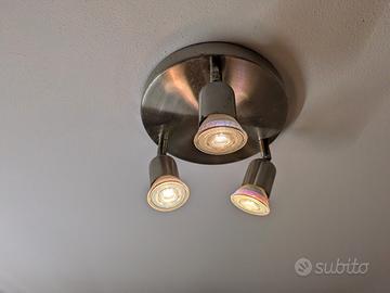 Plafoniera piccola con faretti led 