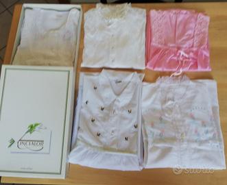 corredo 5 camicie da notte e 1 vestaglia 