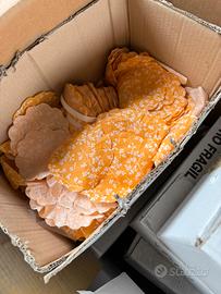 Cappucci stoffa misti per vasetti / conserve