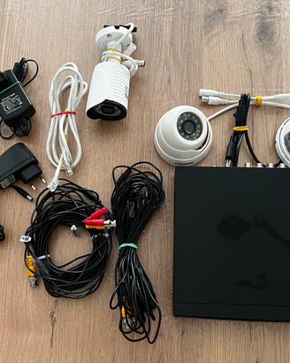 Kit videosorveglianza Annke 8 canali + 3 telecamer
