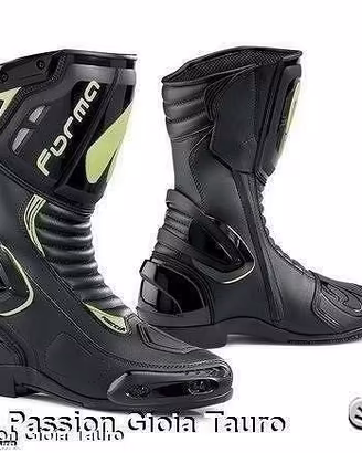 FORMA Stivali Moto Racing Freccia Neri Giallo Fluo