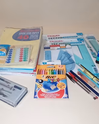 Super kit cancelleria, scuola e/o ufficio