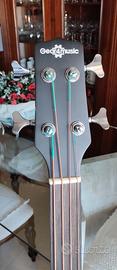 Basso elettroacustico fretless Gear4Music