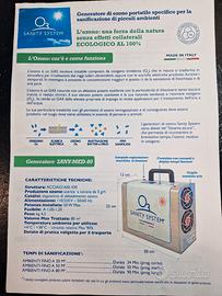 Sanificatore ad ozono sanity system sany med 80