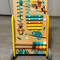 Carrello Primi Passi multiattivitá in legno 