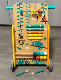 Carrello Primi Passi multiattivitá in legno 