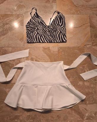 Minigonna + top di Zara