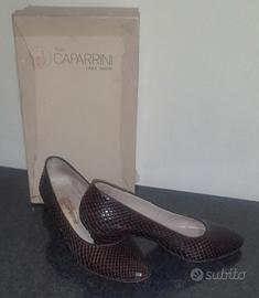 Scarpe donna Caparrini pitone marrone Tg 37