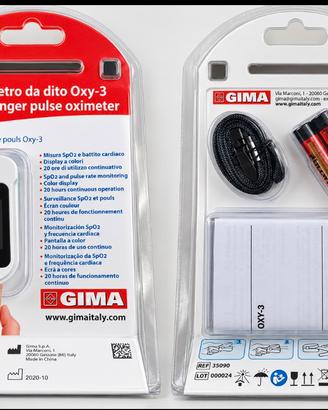 Ossimetro e pulsossimetro GIMA OXY-3