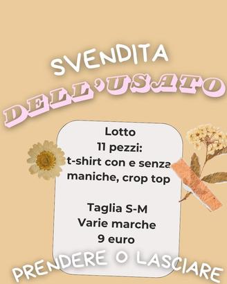 T-shirt con e senza maniche - Lotto 11 pezzi