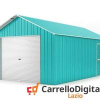 Baracca cantiere 438x724 con saracinesca azzurro