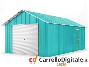 Baracca cantiere 438x724 con saracinesca azzurro