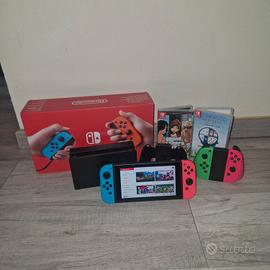 Nintendo Switch con giochi e accessori