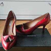 scarpe donna fratelli rossetti pelle rossa n 36,5 