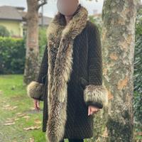 Cappotto con pelliccia in volpe taglia 42