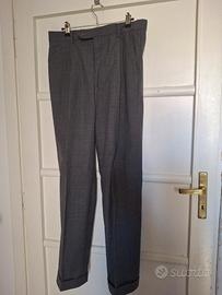 Pantalone uomo sartoriale in lana grigio. 