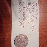 Moneta da 5 centesimi di Uruguay, coniata nel 1924