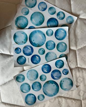 Sticker bagno bolle