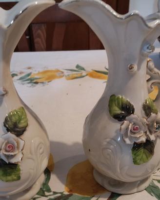 Coppia di vari in porcellana made in italy