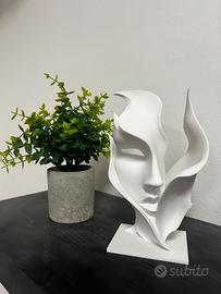 Statuetta volto astratto donna