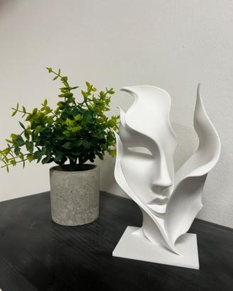 Statuetta volto astratto donna