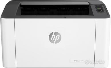 Stampante HP Laser 107a, Bianco e nero

