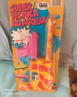 Pistola ad acqua gig con mini pistola anni 80/90 