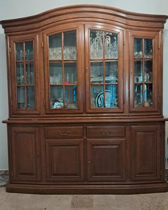Sala completa in legno di noce
