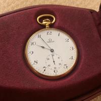 Orlogio omega vintage da taschino in oro 18k