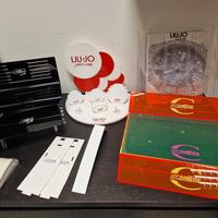 Lotto espositori per orologi e bijoux.