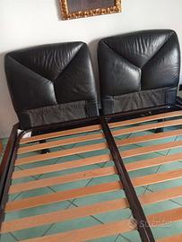 Letto matrimoniale pelle