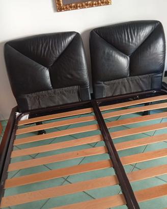 Letto matrimoniale pelle