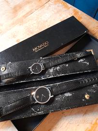 coppia orologi uomo e donna movado