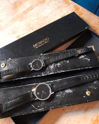 coppia orologi uomo e donna movado